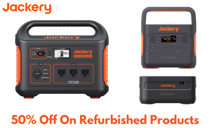 50% Off On Refurbished Products At Jackery