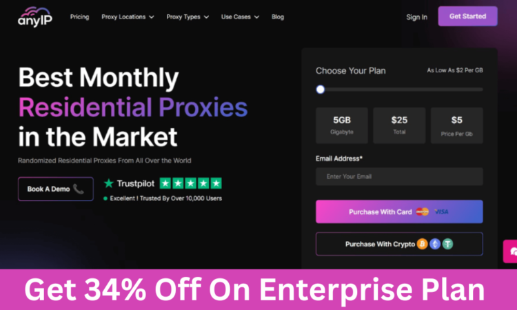 AnyIP Get 34% Off On Enterprise Plan